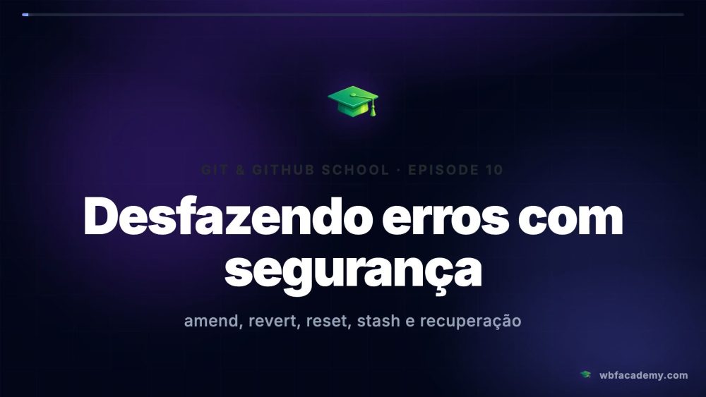 Desfazendo erros com segurança
