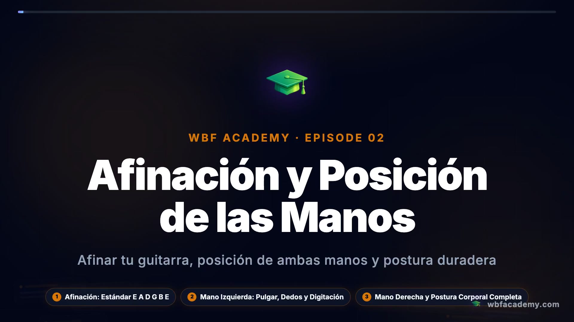 Afinación y Posición de las Manos