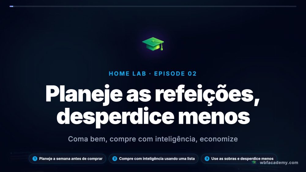 Planeje as refeições, desperdice menos