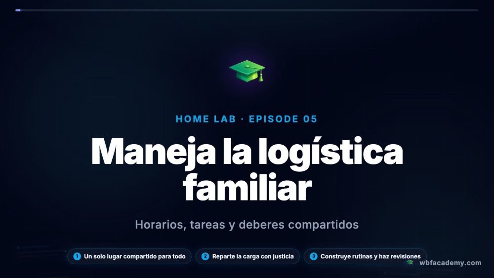 Maneja la logística familiar