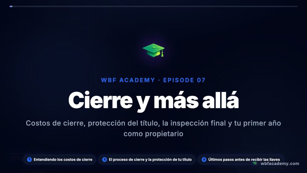 Cierre y más allá