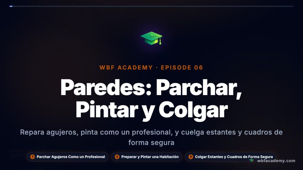 Paredes: Parchar, Pintar y Colgar