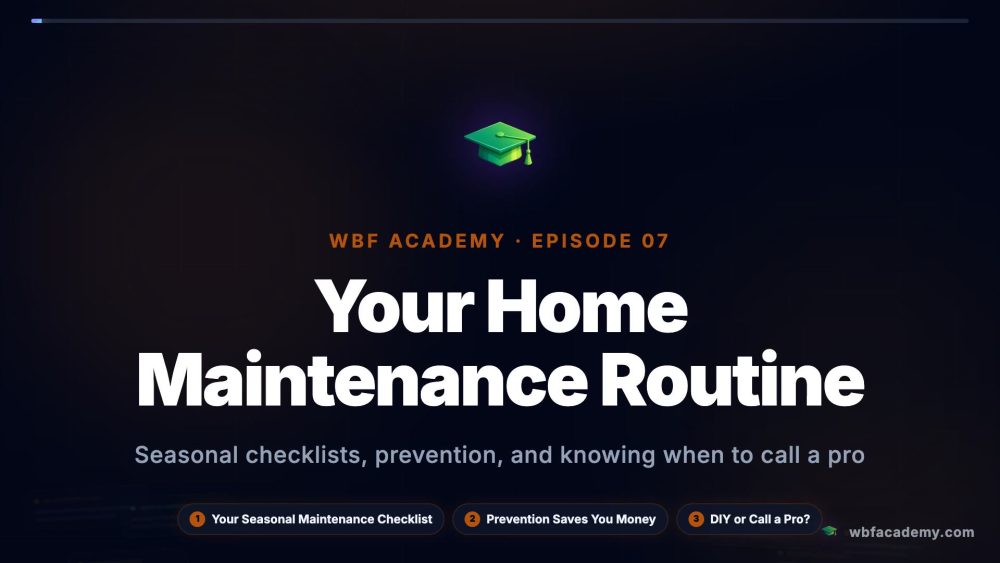 Your Home Maintenance Routine