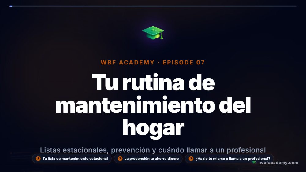 Tu rutina de mantenimiento del hogar