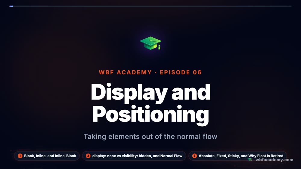 Display and Positioning