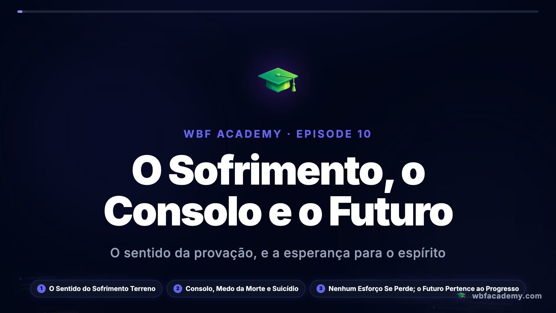 O Sofrimento, o Consolo e o Futuro