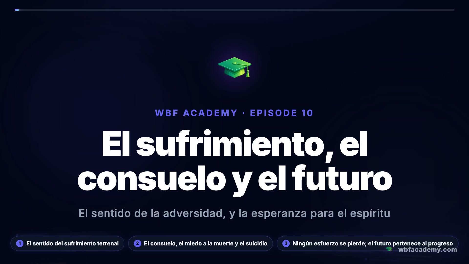 El sufrimiento, el consuelo y el futuro