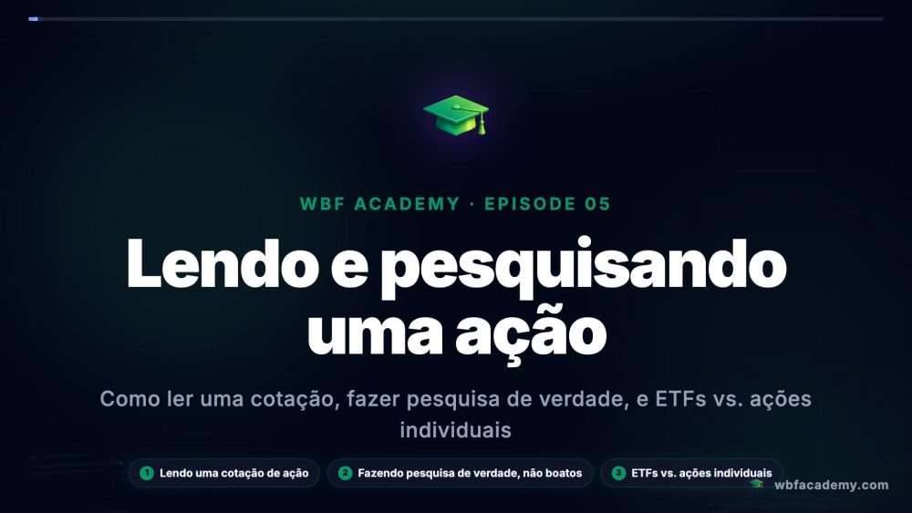 Lendo e pesquisando uma ação