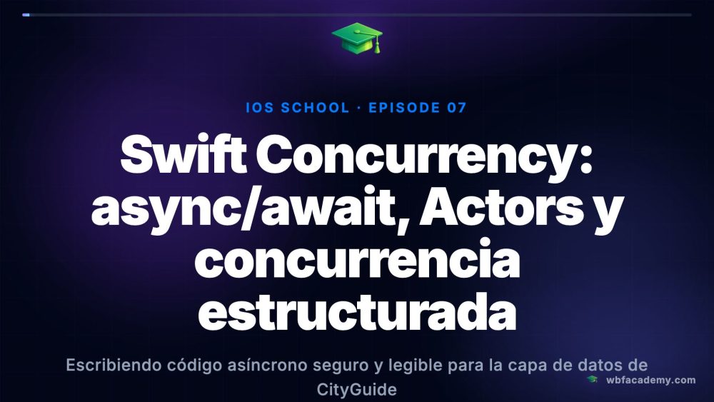 Swift Concurrency: async/await, Actors y concurrencia estructurada