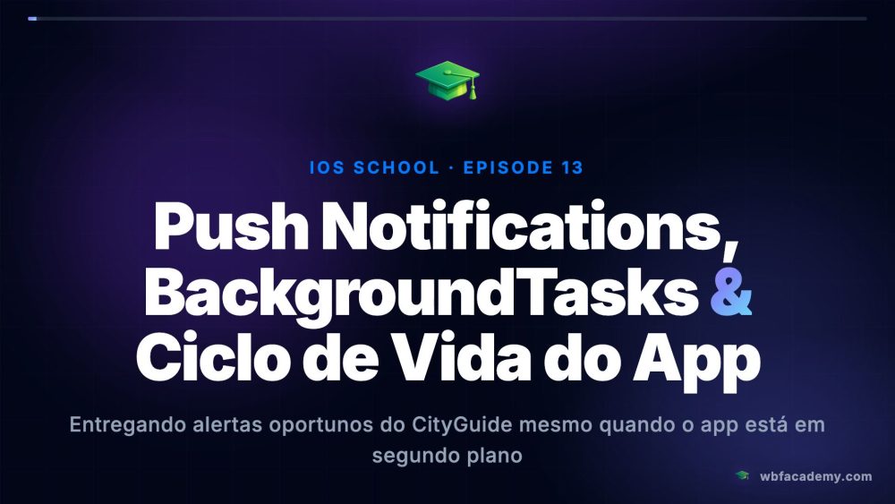 Push Notifications, BackgroundTasks & Ciclo de Vida do App