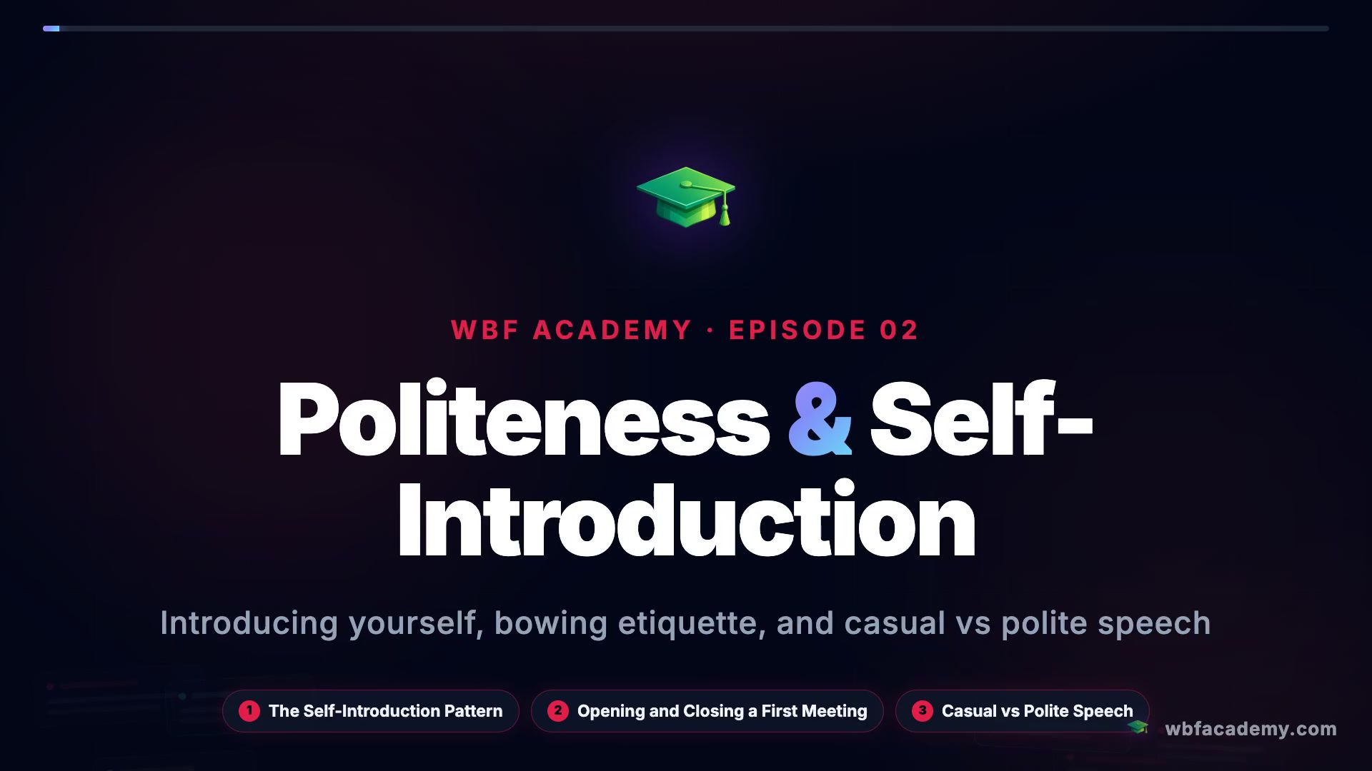 Politeness & Self-Introduction