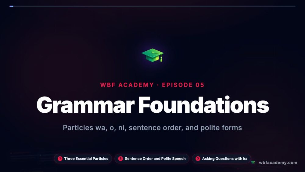Grammar Foundations