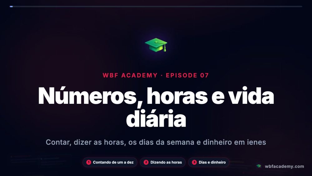 Números, horas e vida diária