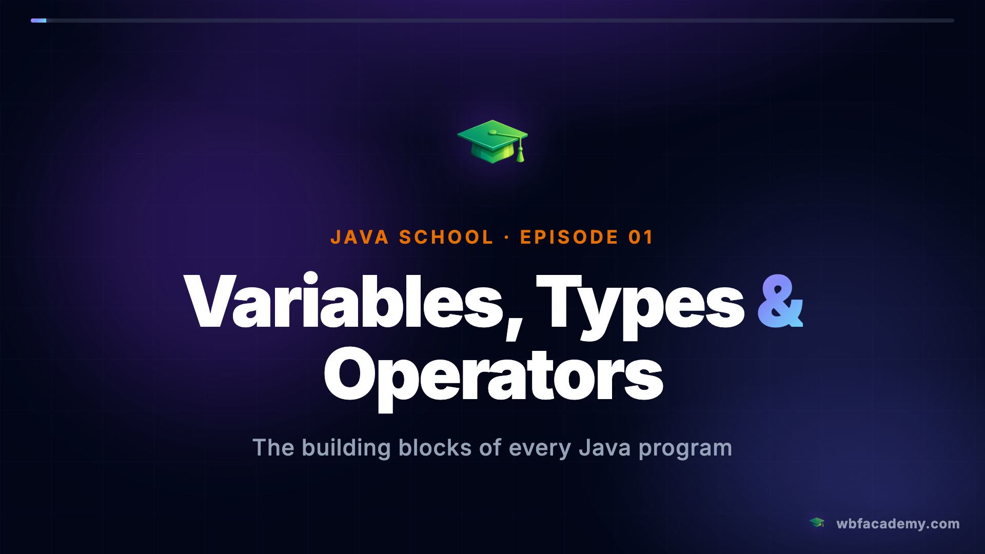Variables, Types & Operators