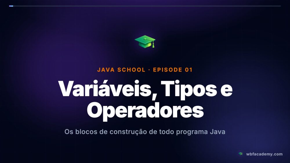 Variáveis, Tipos e Operadores