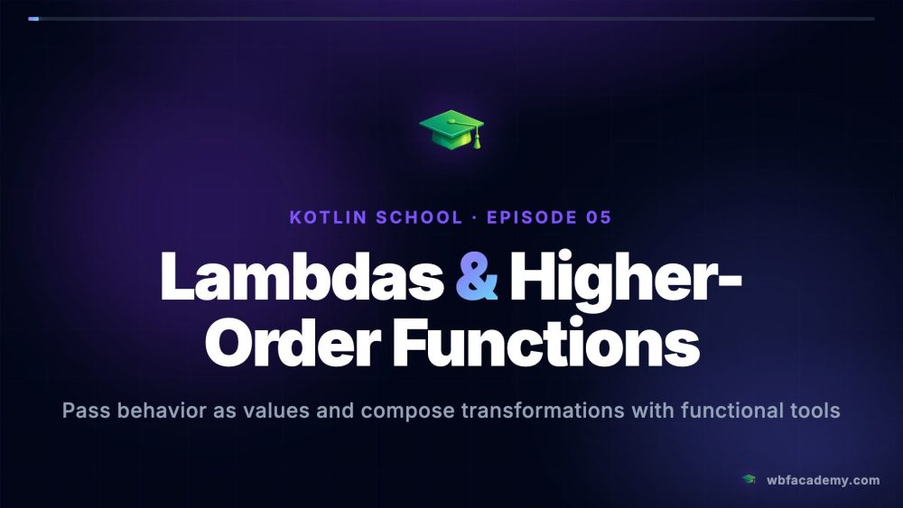 Lambdas & Higher-Order Functions