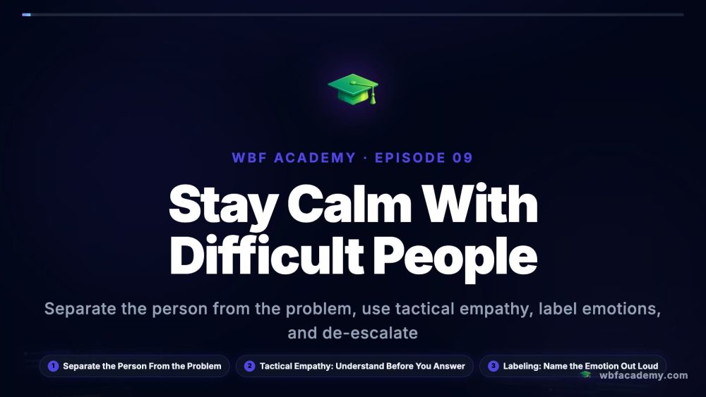 Stay Calm With Difficult People