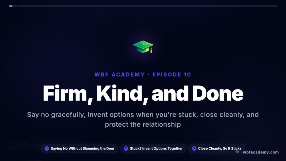 Firm, Kind, and Done