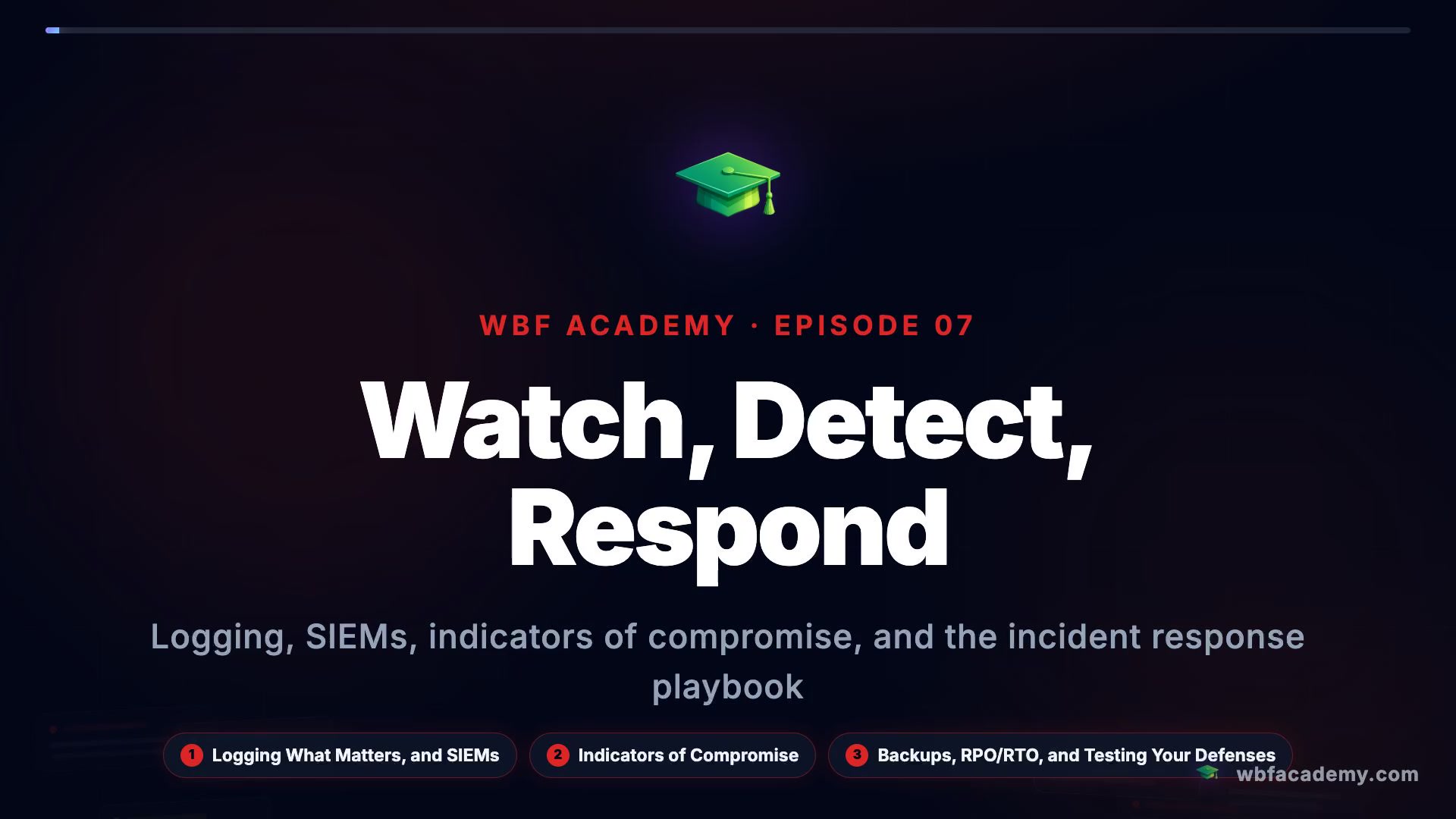 Watch, Detect, Respond