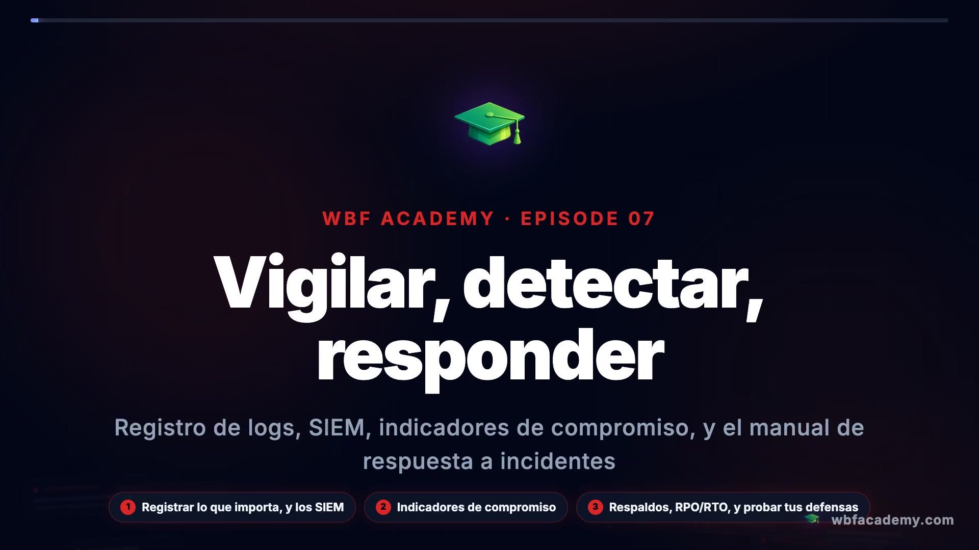 Vigilar, detectar, responder