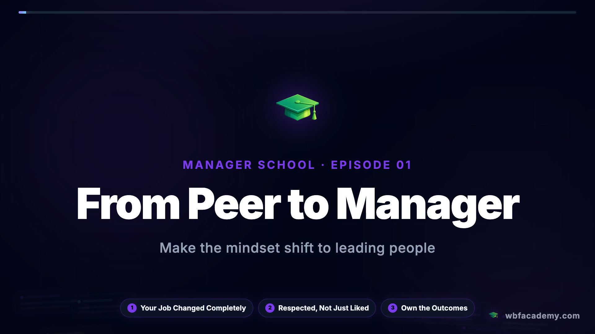 From Peer to Manager
