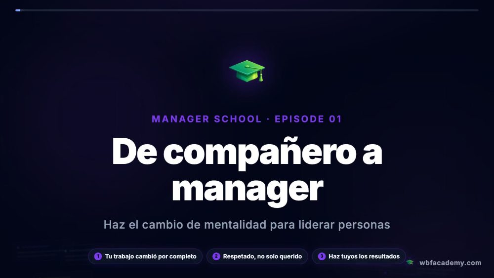 De compañero a manager