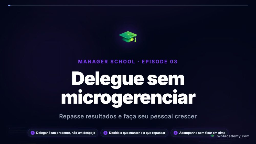 Delegue sem microgerenciar
