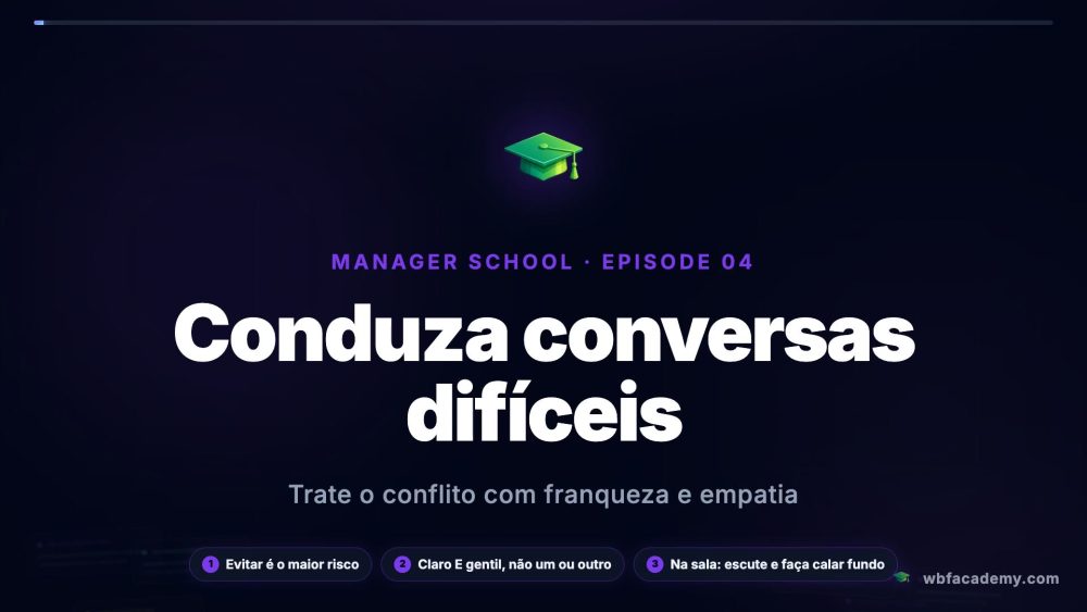 Conduza conversas difíceis