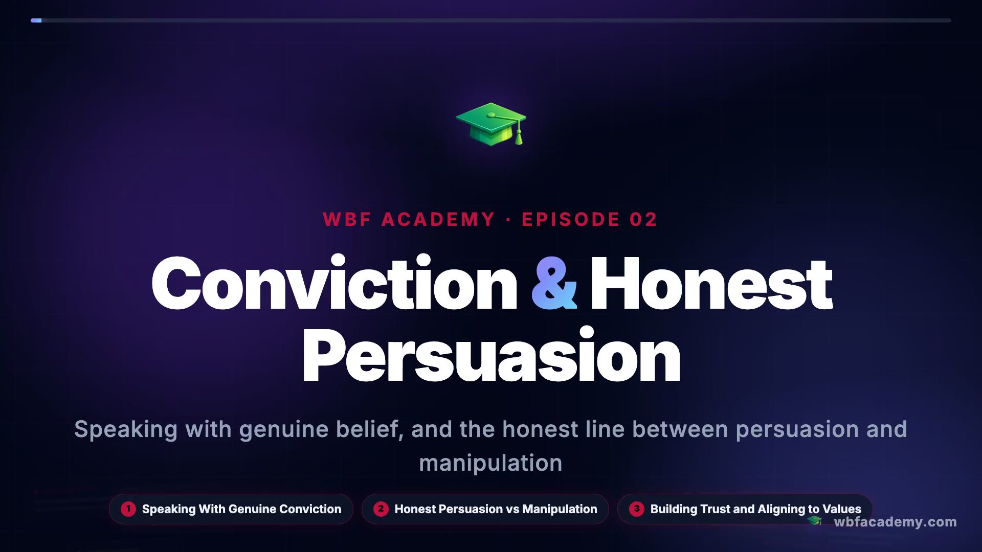 Conviction & Honest Persuasion