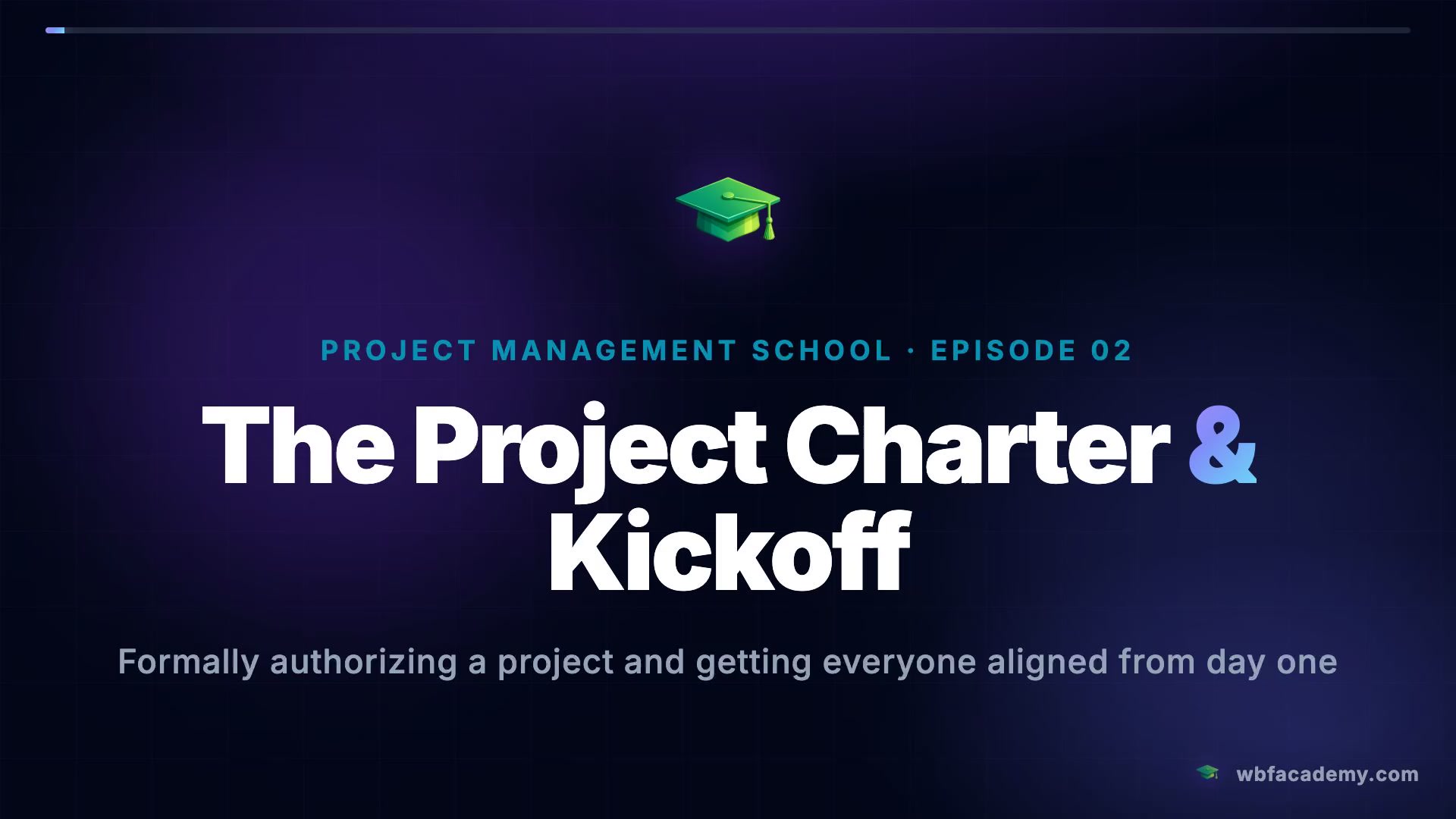 The Project Charter & Kickoff