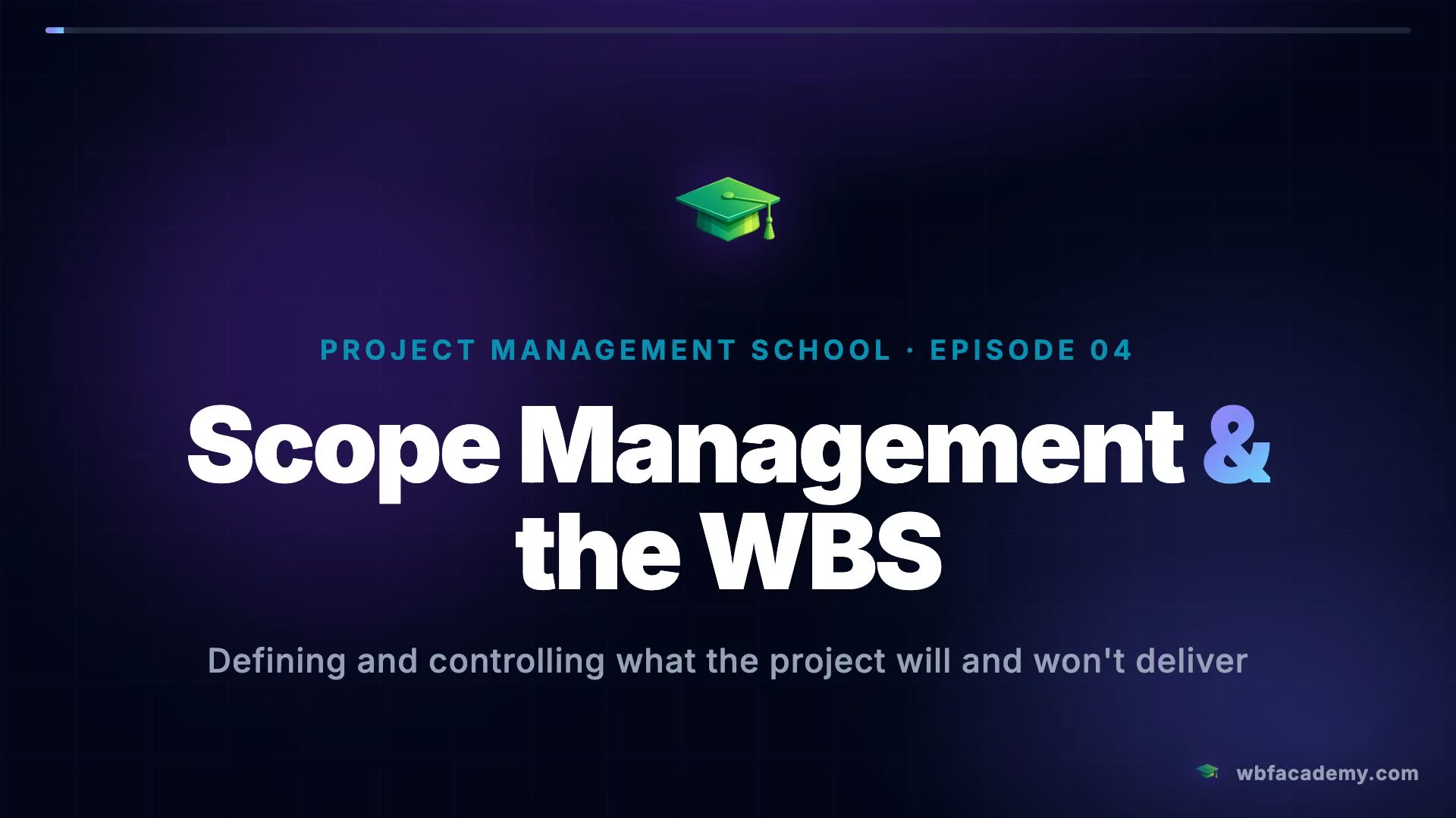 Scope Management & the WBS