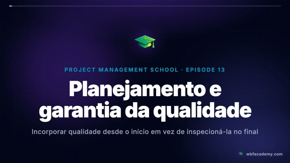 Planejamento e garantia da qualidade