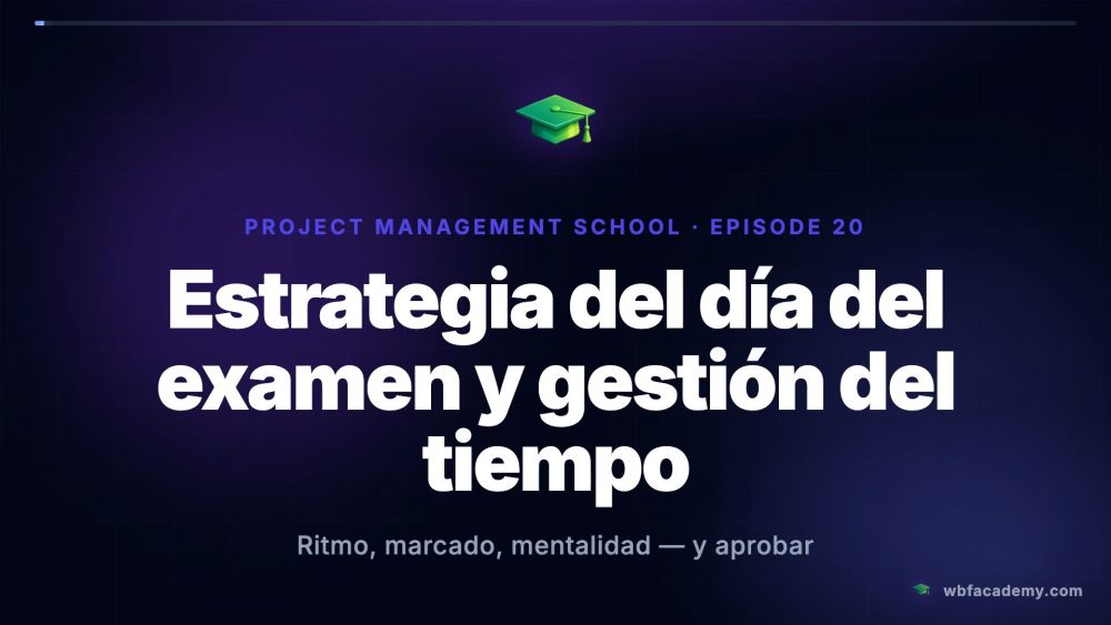 Estrategia del día del examen y gestión del tiempo