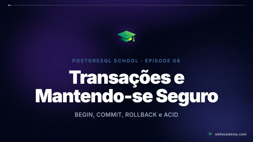 Transações e Mantendo-se Seguro