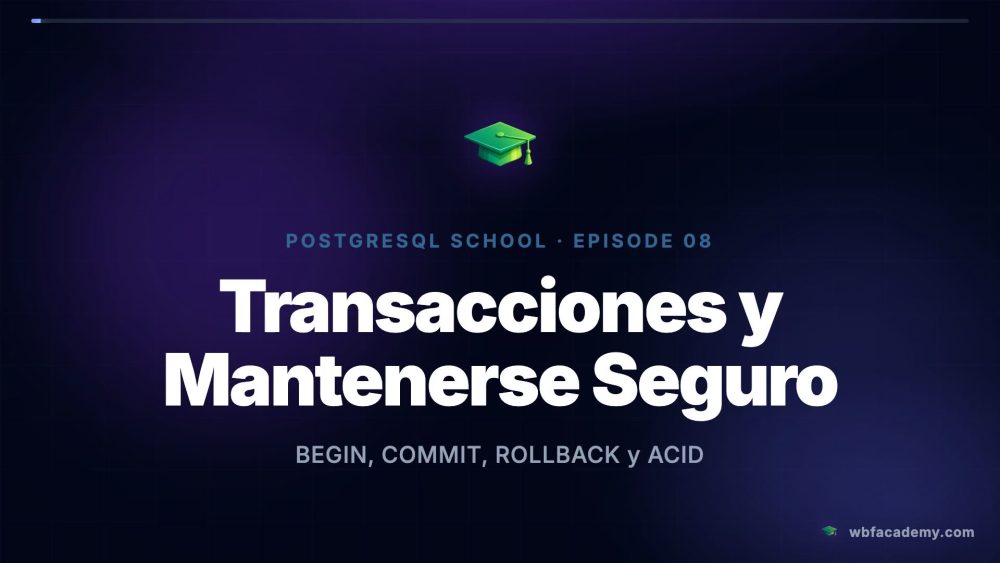 Transacciones y Mantenerse Seguro