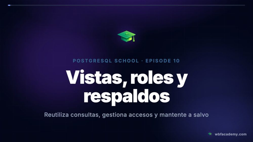 Vistas, roles y respaldos