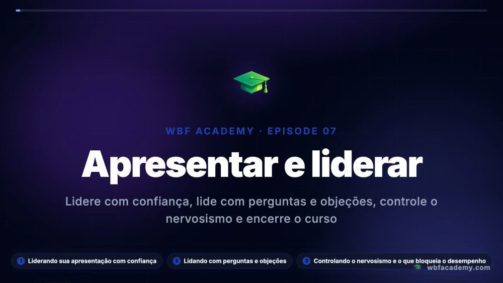 Apresentar e liderar