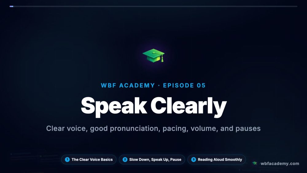 Speak Clearly