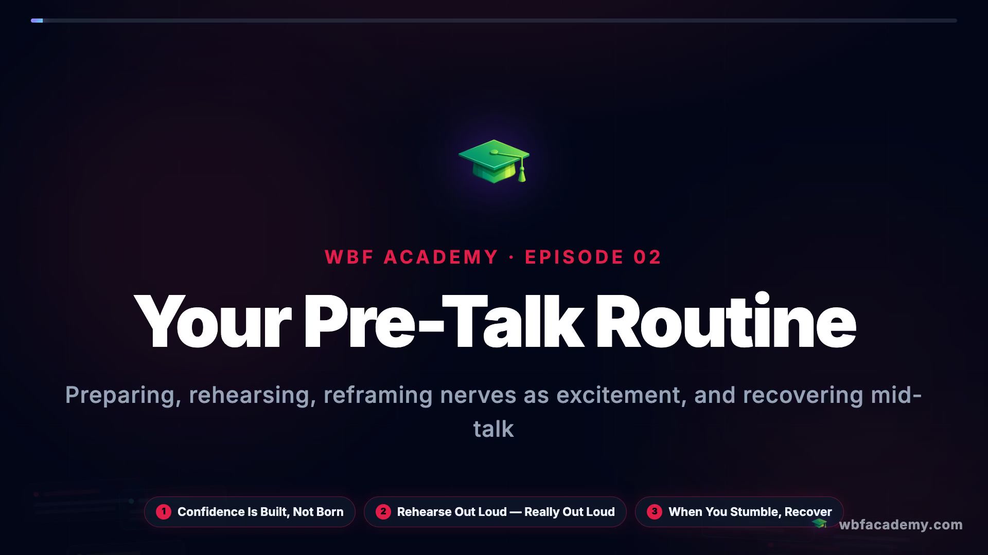 Your Pre-Talk Routine
