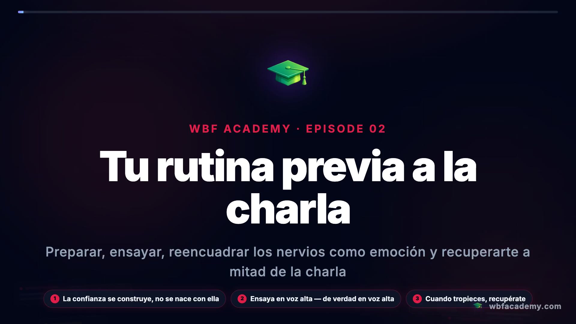 Tu rutina previa a la charla