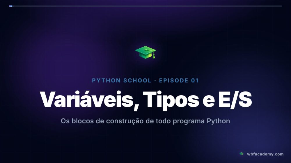 Variáveis, Tipos e E/S