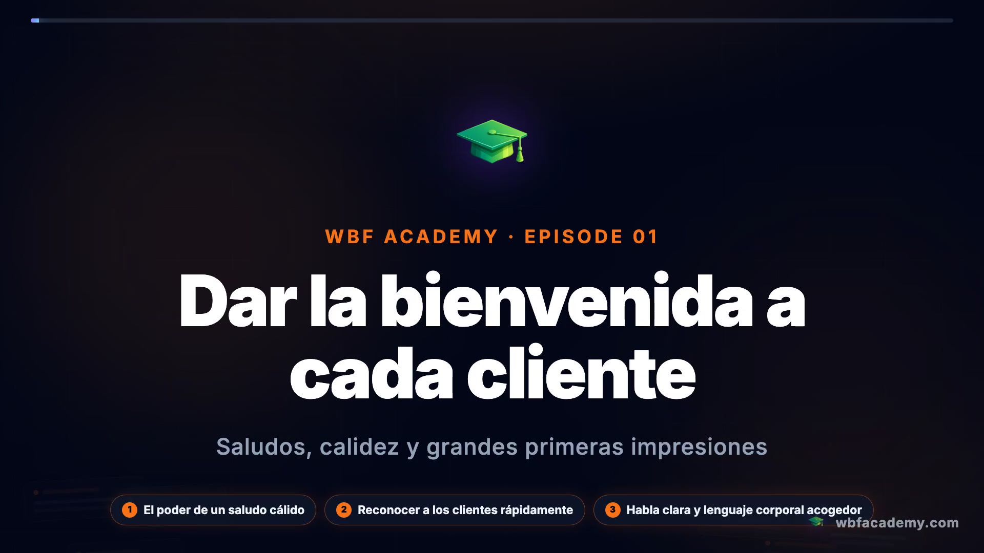 Dar la bienvenida a cada cliente