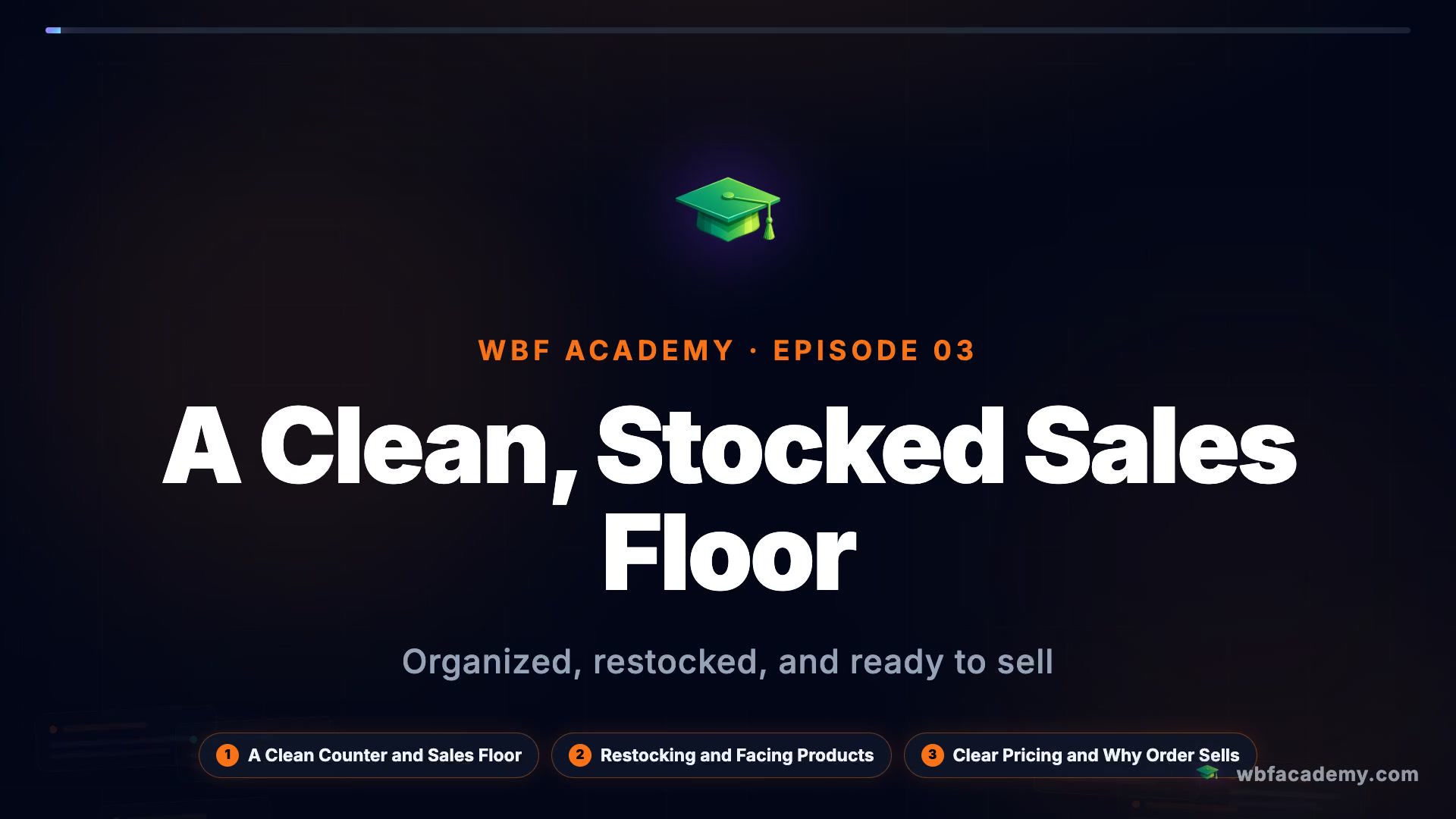 A Clean, Stocked Sales Floor
