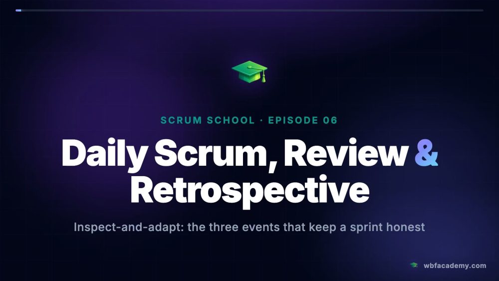 Daily Scrum, Review & Retrospective