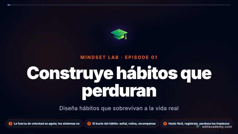 Construye hábitos que perduran