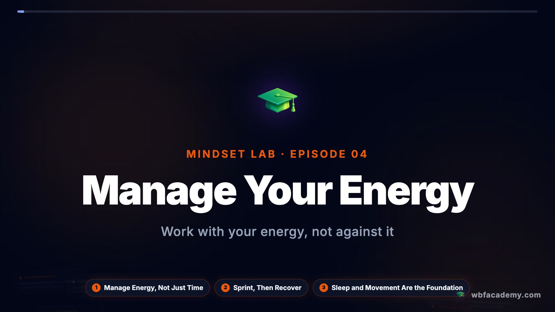 Manage Your Energy