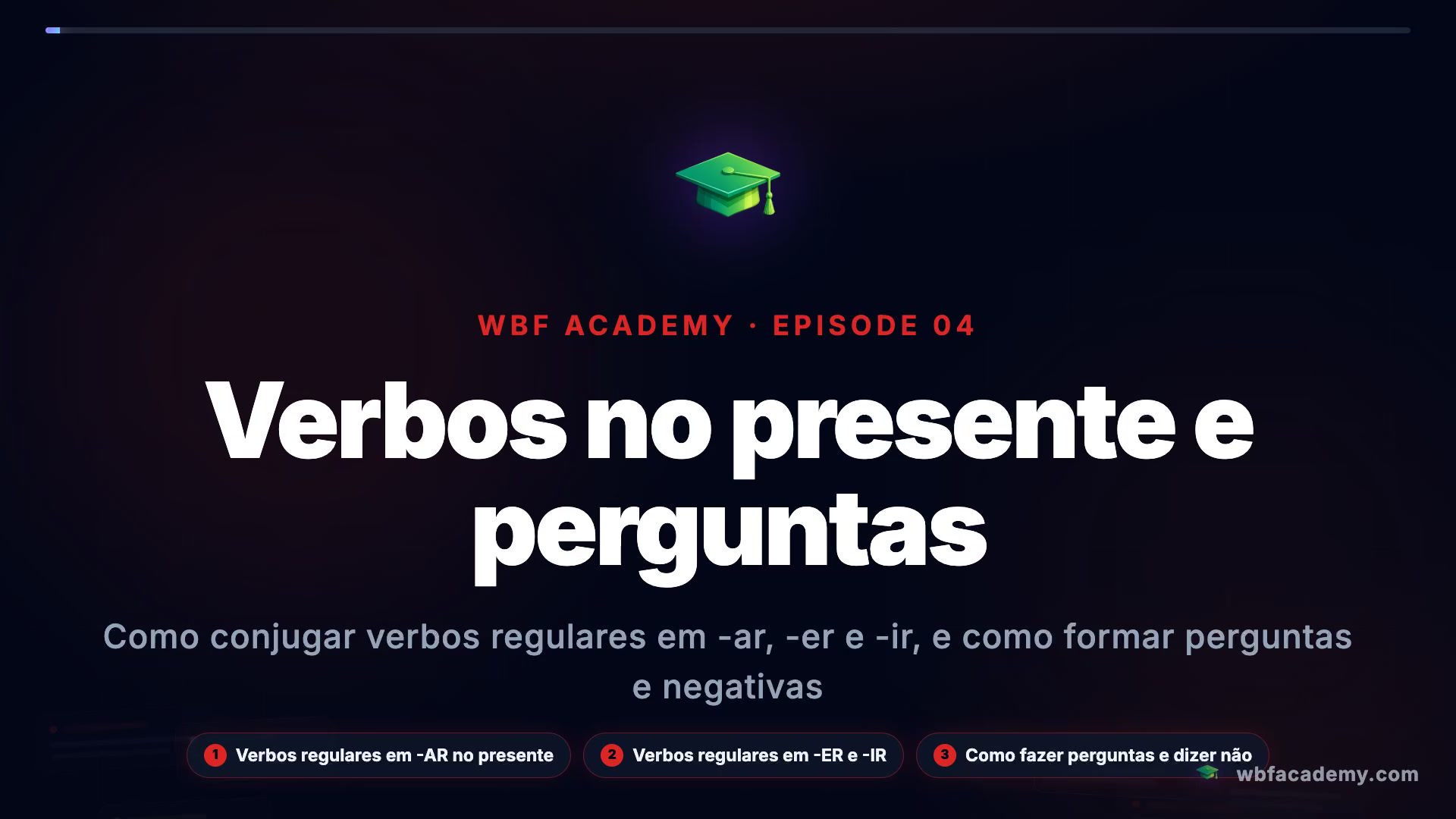 Verbos no presente e perguntas
