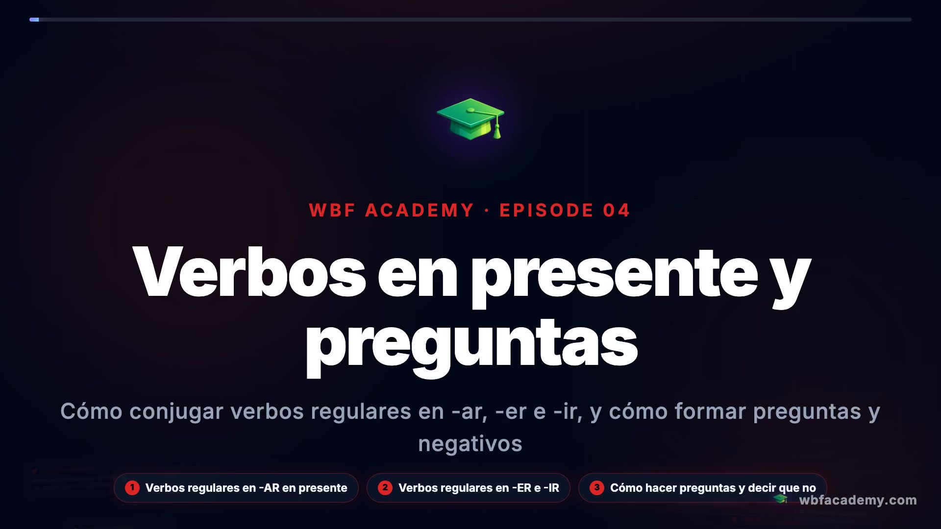 Verbos en presente y preguntas