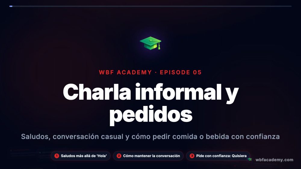 Charla informal y pedidos