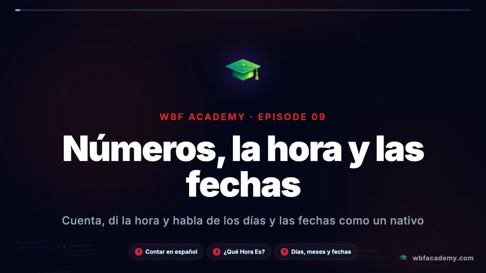 Números, la hora y las fechas